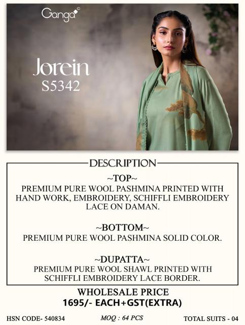 Ganga jorein 5342 wholesale dress material in amritsar